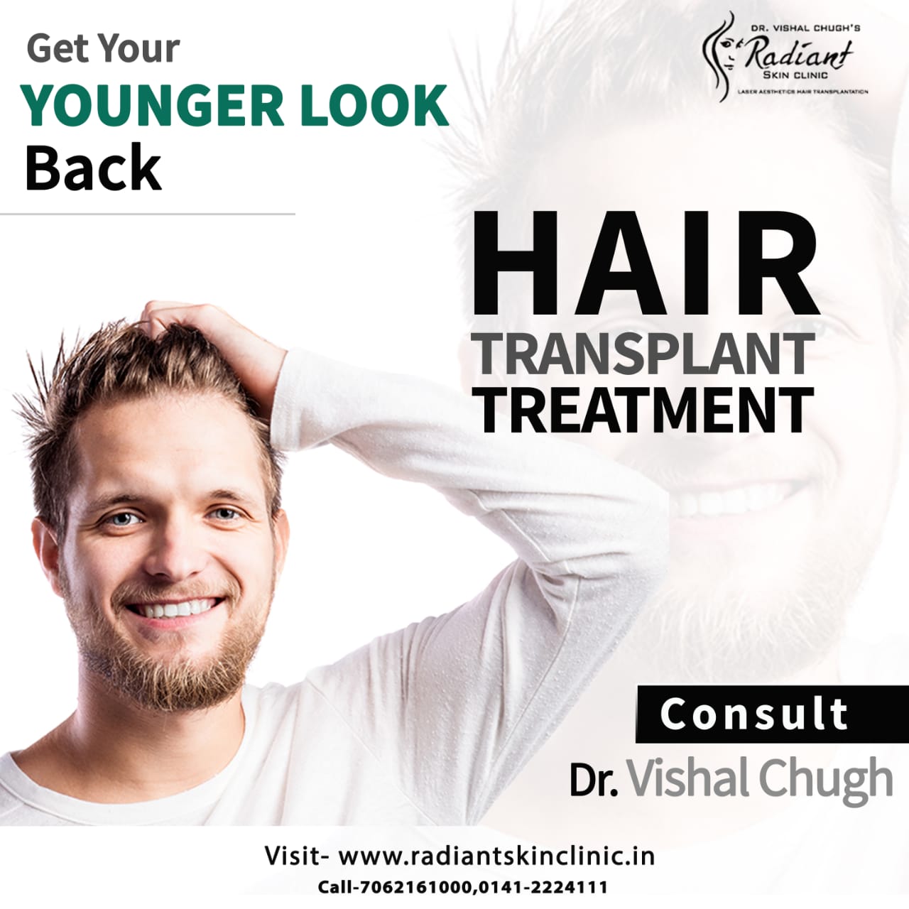 Best hair transplant Treatment at jaipur .Best dermatologist in jaipur  / Chugh